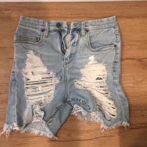 Denim shorts